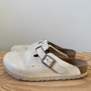 Birkenstock Boston Leather Clog White 36